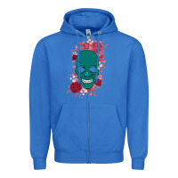 True Royal Skull with flowers Zipper Hoodie - Bettercallsaul