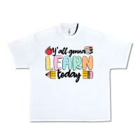 White y'all gonna learn today Urban Heavy Tee - MaliasSmallBusiness