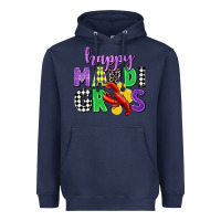 Navy happy mardi gras Heavyweight Hoodie - CowGirlArtShop