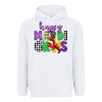 White happy mardi gras Heavyweight Hoodie - CowGirlArtShop