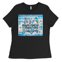 Black it s freezin season Ladies Tee - JahusDesignShop