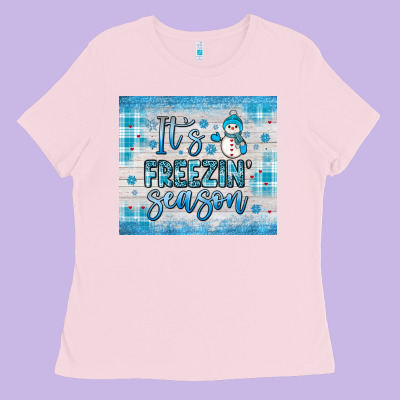 It S Freezin Season Ladies Tee Designed By Jahusdesignshop