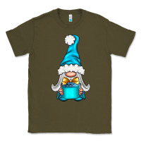 Army Green winter gnome with gift Classic Tee - NancyCooperArtShop
