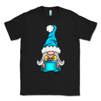 Black winter gnome with gift Classic Tee - NancyCooperArtShop
