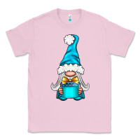 Bubblegum Pink winter gnome with gift Classic Tee - NancyCooperArtShop