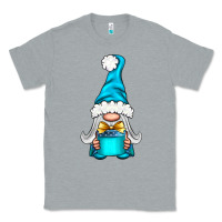 Heather Grey winter gnome with gift Classic Tee - NancyCooperArtShop