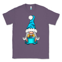 Lavender winter gnome with gift Classic Tee - NancyCooperArtShop