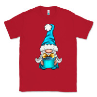 Red winter gnome with gift Classic Tee - NancyCooperArtShop