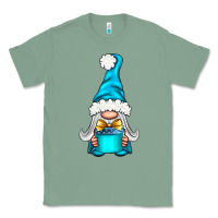 Sage winter gnome with gift Classic Tee - NancyCooperArtShop