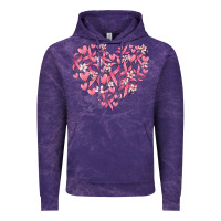 Cloud Purple breast cancer awareness heart Vintage Hoodie - MaliasSmallBusiness