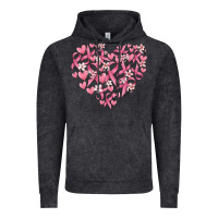 Vintage Black breast cancer awareness heart Vintage Hoodie - MaliasSmallBusiness