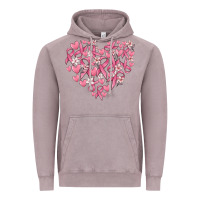 Vintage Zinc breast cancer awareness heart Vintage Hoodie - MaliasSmallBusiness