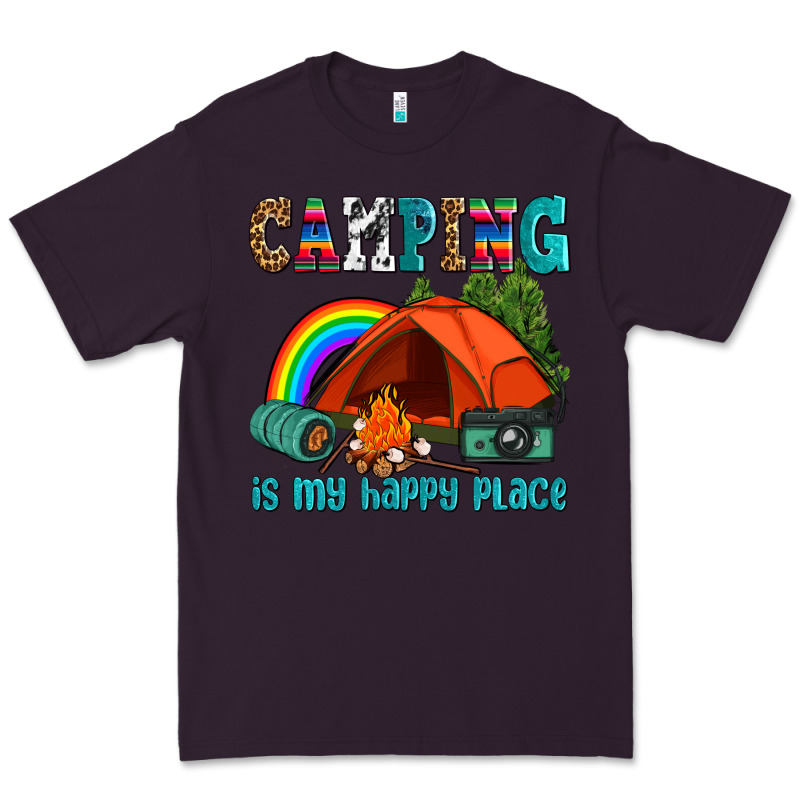 Camping Is My Happy  Place Premium Tee by AdoDesignShop | Teevron
