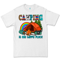 White camping is my happy  place Premium Tee - AdoDesignShop