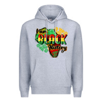 Heather Grey i am black history Premium Hoodie - CowGirlArtShop