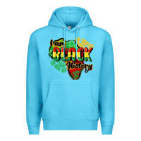 Ocean Blue i am black history Premium Hoodie - CowGirlArtShop