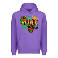 Purple i am black history Premium Hoodie - CowGirlArtShop