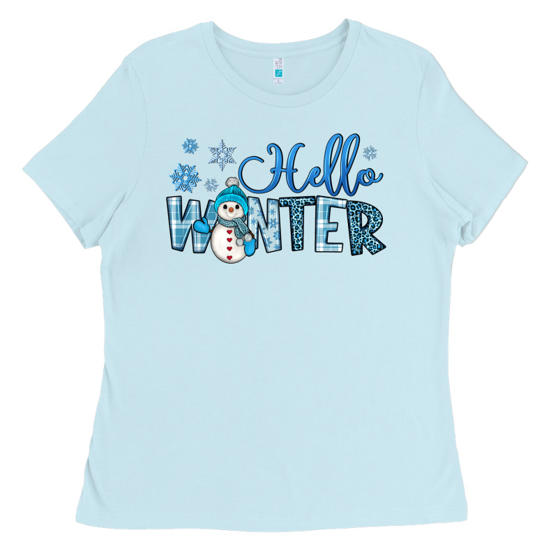 Hello Winter Ladies Tee by JahusDesignShop | Teevron