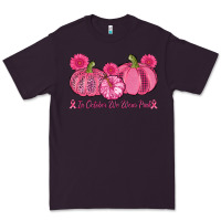 Plum in october we wear pink pumpkins Premium Tee - AdoDesignShop