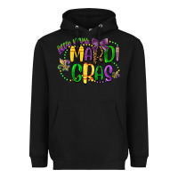 Black little miss mardi gras Heavyweight Hoodie - CowGirlArtShop