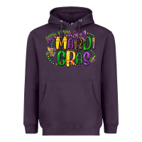 Plum little miss mardi gras Heavyweight Hoodie - CowGirlArtShop