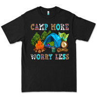 Black camp more worry less Premium Tee - AdoDesignShop