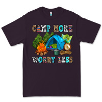 Plum camp more worry less Premium Tee - AdoDesignShop