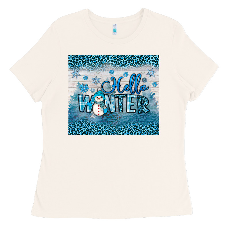 Hello Winter Ladies Tee by JahusDesignShop | Teevron