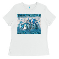 White hello winter Ladies Tee - JahusDesignShop