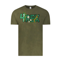 Vintage Olive four rex Vintage Tee - MaliasSmallBusiness