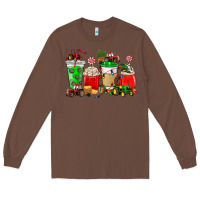 Chestnut Christmas tractor coffee cup Long Sleeve Tee - NancyCooperArtShop