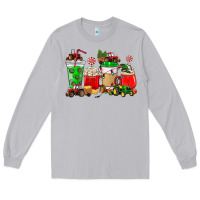Moon Dust Christmas tractor coffee cup Long Sleeve Tee - NancyCooperArtShop