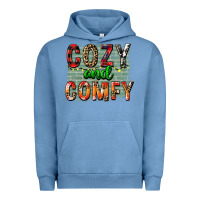 Pigment Pebble Blue cozy and comfy Urban Hoodie - FaDigitalArtStudio