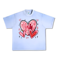 Grape Ice valentines hearts Urban Heavy Tee - MaliasSmallBusiness