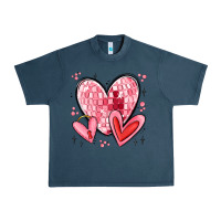 Midnight Navy valentines hearts Urban Heavy Tee - MaliasSmallBusiness