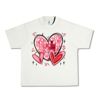 Pistachio valentines hearts Urban Heavy Tee - MaliasSmallBusiness