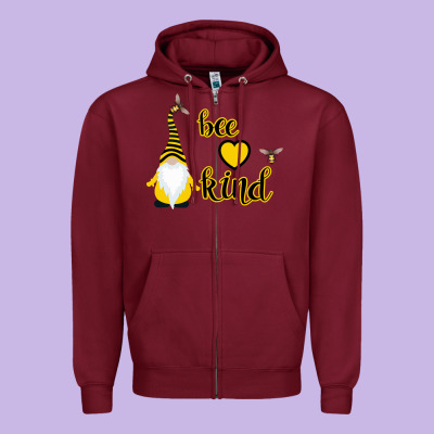 Bee Kind Zipper Hoodie Designed By Bettercallsaul
