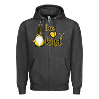 Charcoal Heather Bee Kind Zipper Hoodie - Bettercallsaul