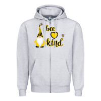 Heather Grey Bee Kind Zipper Hoodie - Bettercallsaul