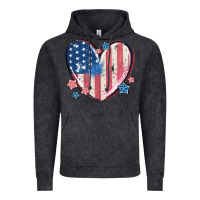 Vintage Black usa heart Vintage Hoodie - MaliasSmallBusiness