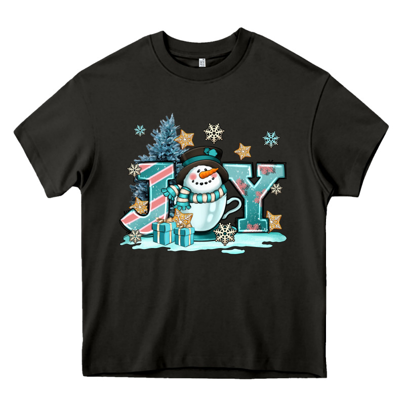 Cute Coffeecup Snowmanand Joy Heavy Core Tee by AdoDesignShop | Teevron