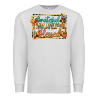 Dove Grey thankful grateful blessed Premium Sweatshirt - CowGirlArtShop