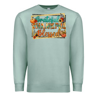 Thankful Grateful Blessed Premium Sweatshirt | Teevron