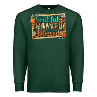 Sports Green thankful grateful blessed Premium Sweatshirt - CowGirlArtShop