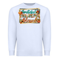 White thankful grateful blessed Premium Sweatshirt - CowGirlArtShop