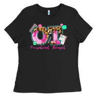 Black ot occupational therapist Ladies Tee - AdoDesignShop