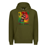 Army Green free ish since 1865 juneteenth Premium Hoodie - CowGirlArtShop
