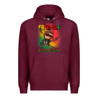 Burgundy free ish since 1865 juneteenth Premium Hoodie - CowGirlArtShop