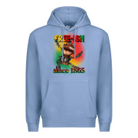 Colony Blue free ish since 1865 juneteenth Premium Hoodie - CowGirlArtShop
