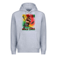 Heather Grey free ish since 1865 juneteenth Premium Hoodie - CowGirlArtShop